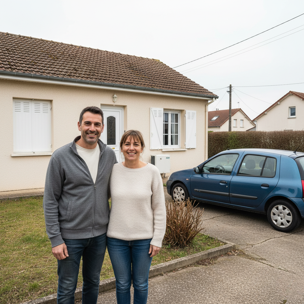 Thomas et Caroline, couple actif en Auvergne équipé d'une pompe à chaleur Neo Energie