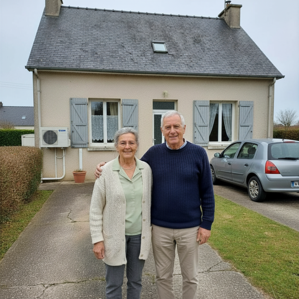 Yann et Marie-Hélène, couple retraité breton équipé d'une pompe à chaleur Neo Energie