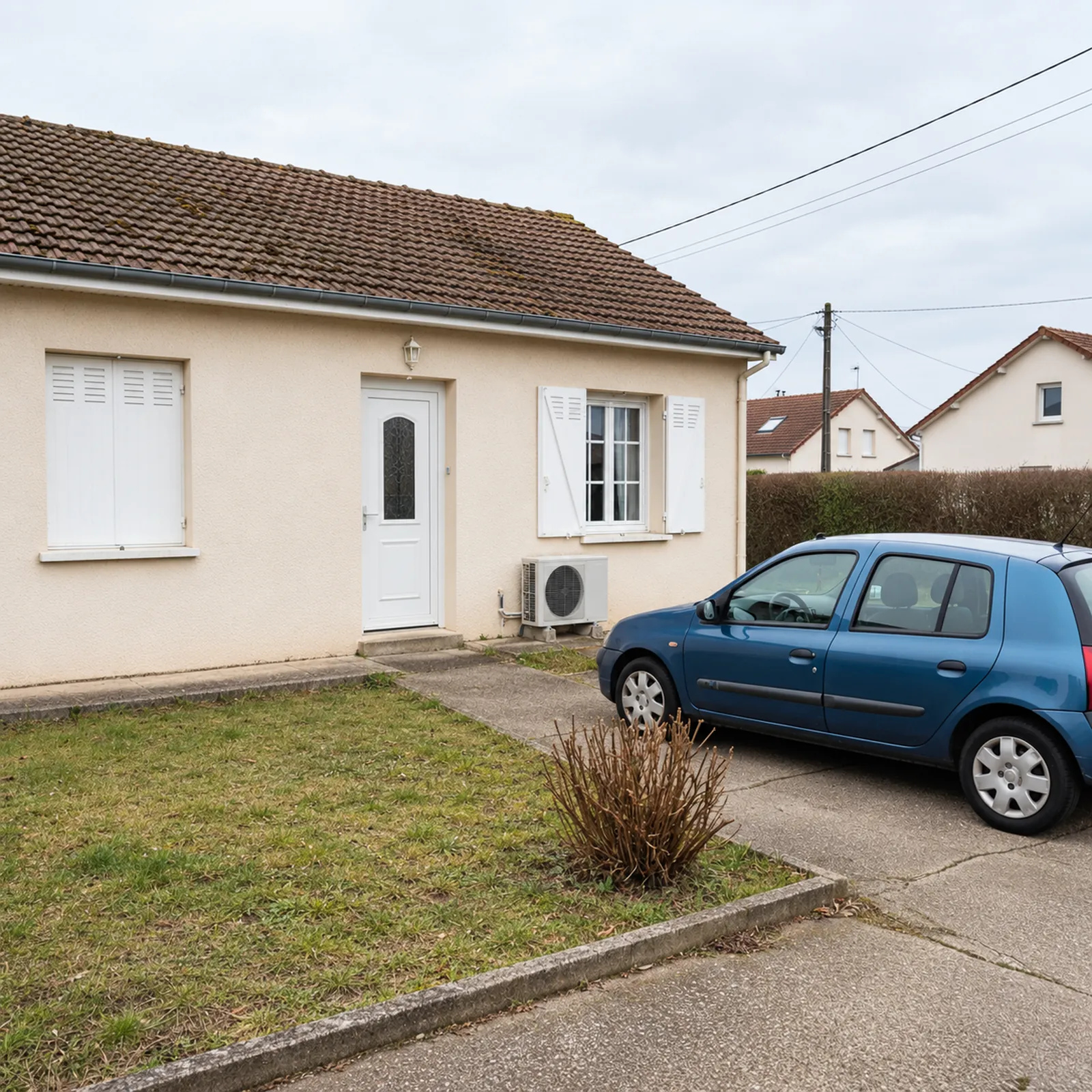 Maison de plain-pied en Auvergne équipée d'une pompe à chaleur